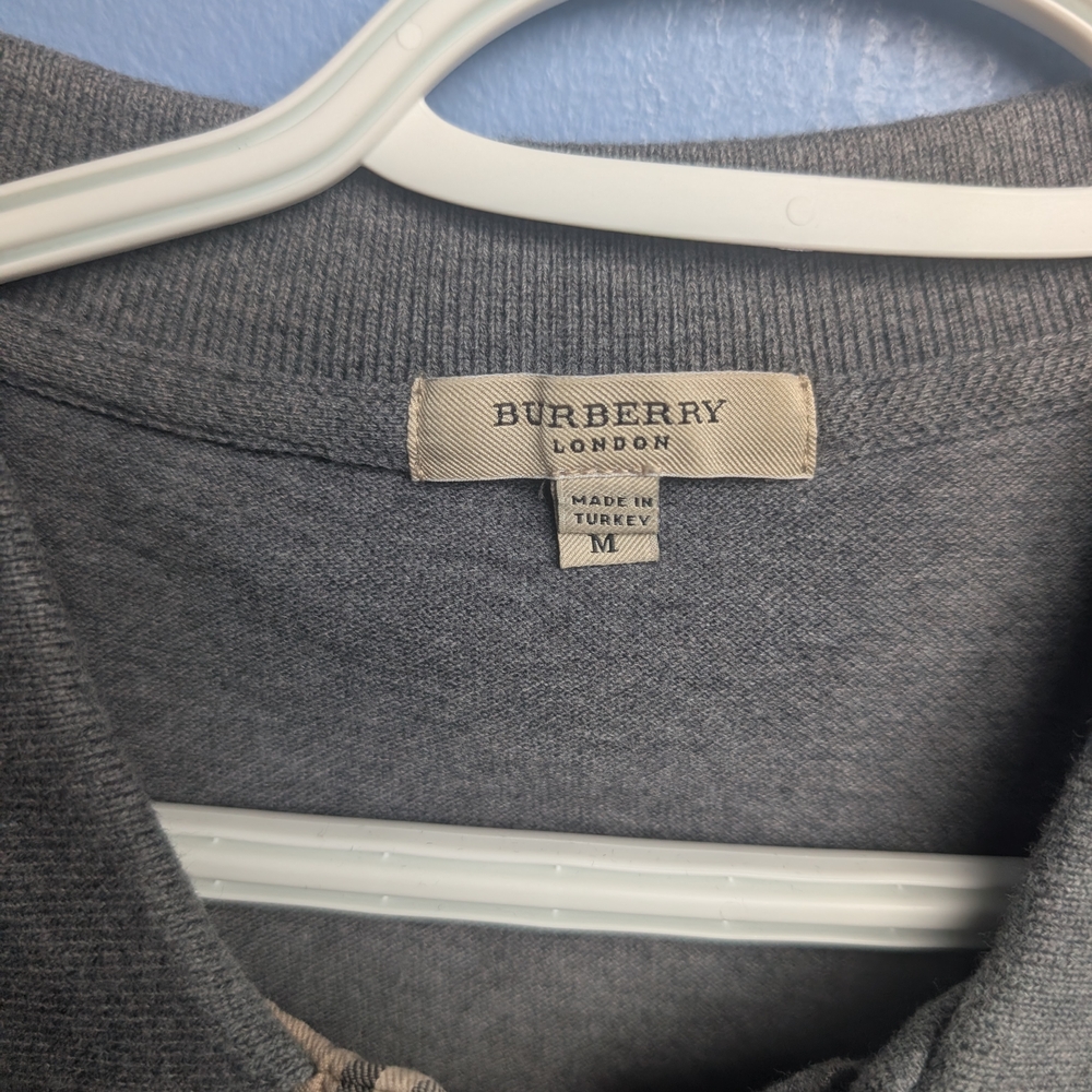 Burberry Dark Gray Polo Shirt - Picture 2 of 4